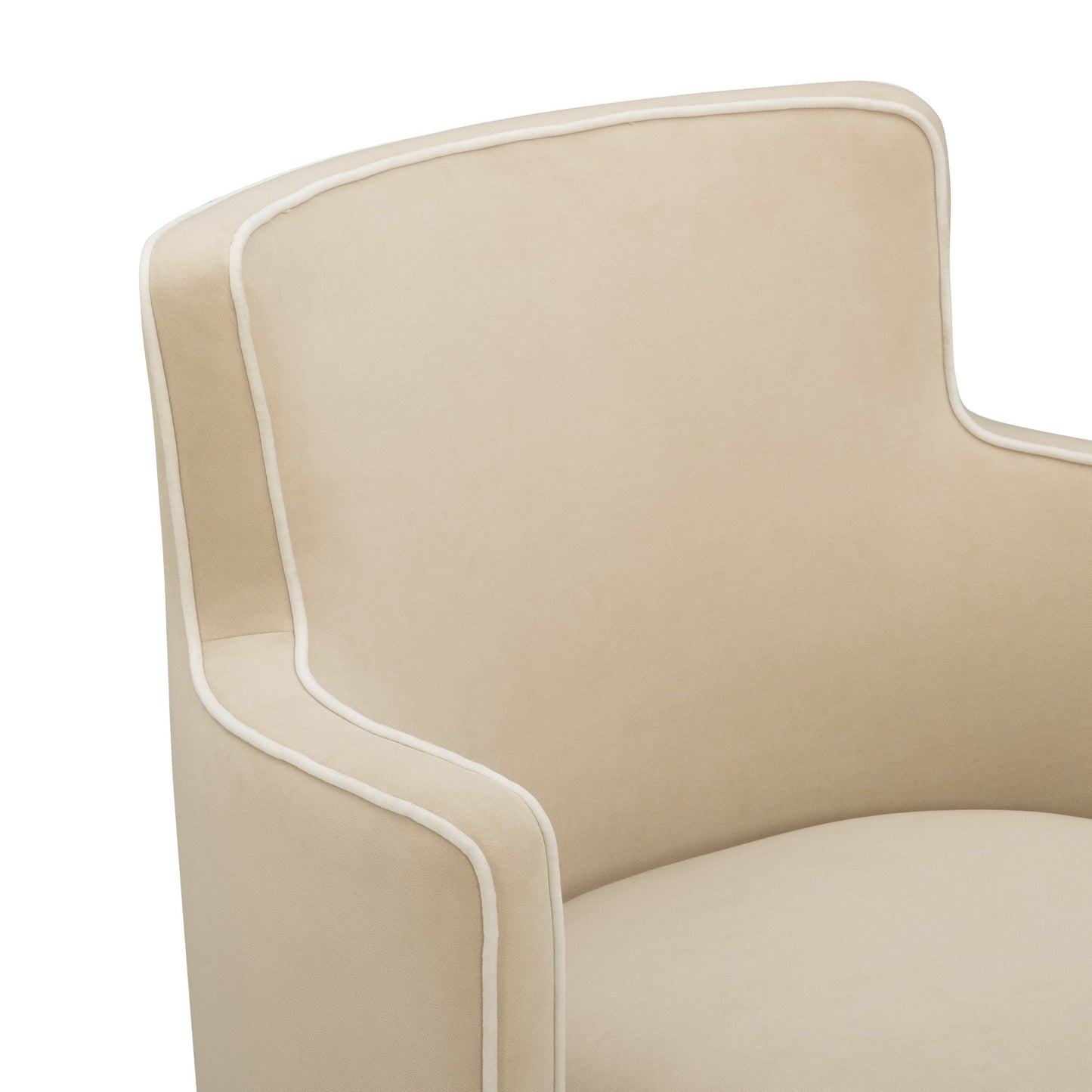 Passe Tasseled Velvet Swivel Accent Chair