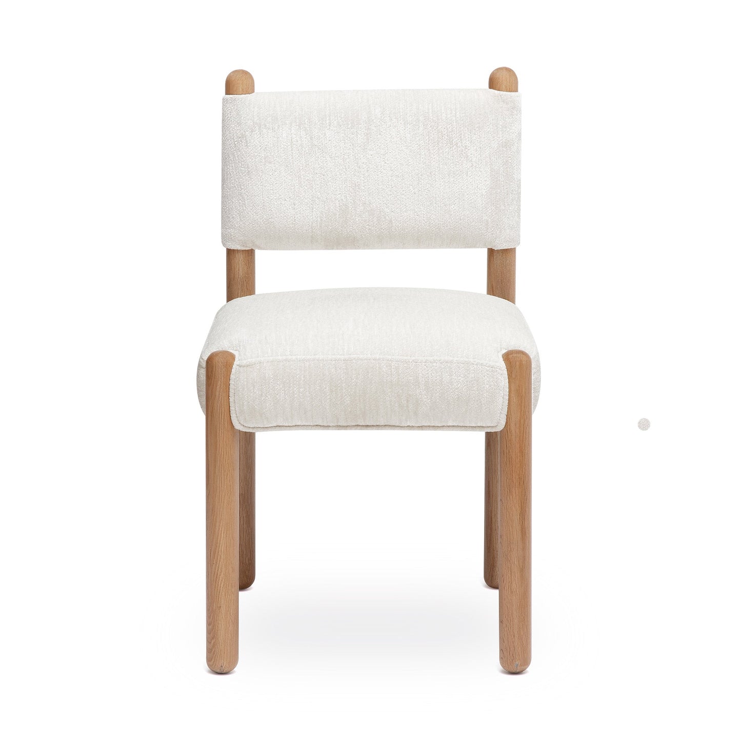 Bruno Thick Performance Chenille Straight Back Dining Chair - TOV-D69554