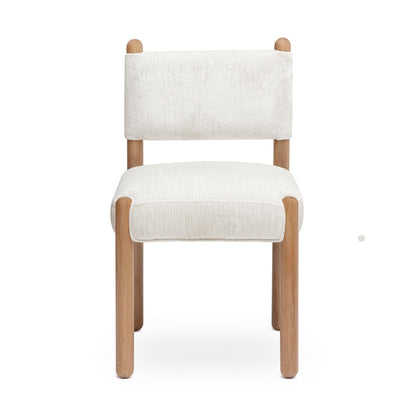 Bruno Thick Performance Chenille Straight Back Dining Chair - TOV-D69554