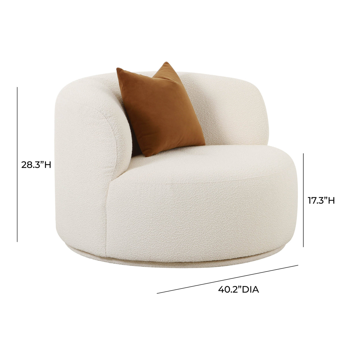Fickle Swivel Accent Chair - TOV-S68671