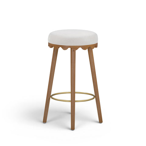Oodle Performance Vegan Mohair Bar and Counter Stool - TOV-D54966