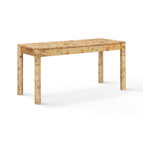 Berri Natural Burl 3-Drawer Work Desk - TOV-H54538