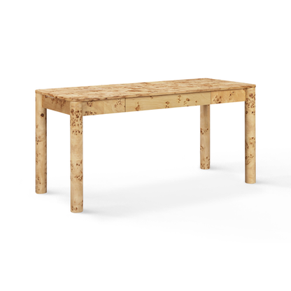 Berri Natural Burl 3-Drawer Work Desk - TOV-H54538
