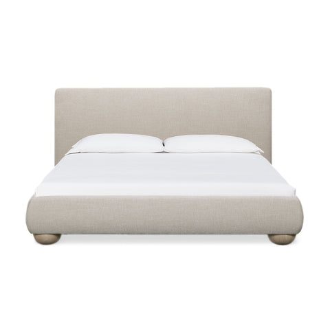 Rayne Textured Fabric Bed - TOV-B54945