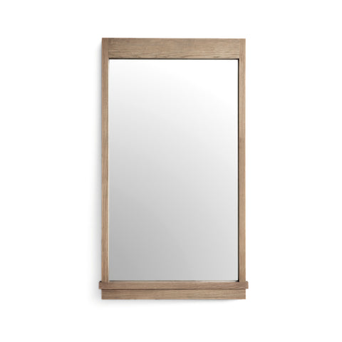 Aimee 44"X77" Solid Brushed Ash Floor Mirror - TOV-C69398