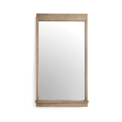 Aimee 44"X77" Solid Brushed Ash Floor Mirror - TOV-C69398