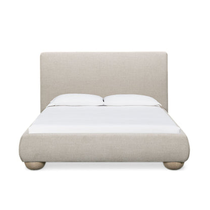 Rayne Textured Fabric Bed - TOV-B54944