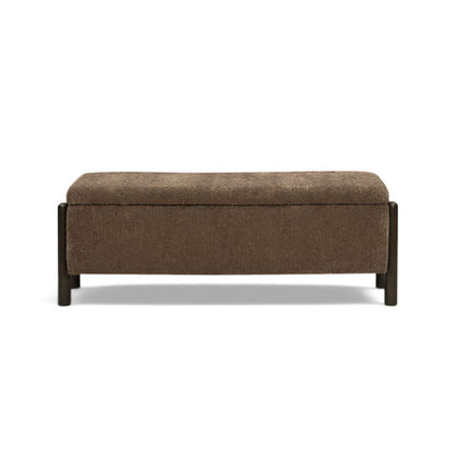 Abby Nubby Fabric Storage Bench - TOV-OC55028