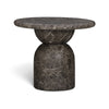 Cynthia Concrete Indoor/Outdoor Side Table - Dark Emperador Marble