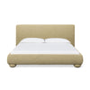 Rayne Textured Fabric Bed - Honey / King