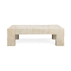 Roxanne Faux Travertine Indoor/Outdoor Concrete Coffee Table