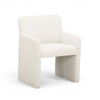 Crawley Performance Linen Chenille Dining Chair - Cotton White