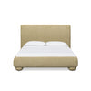 Rayne Textured Fabric Bed - Honey / Queen