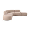 Gorge 5-Piece Modular Euro Sectional - Tan