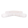 Gorge 5-Piece Modular Euro Sectional - Cream