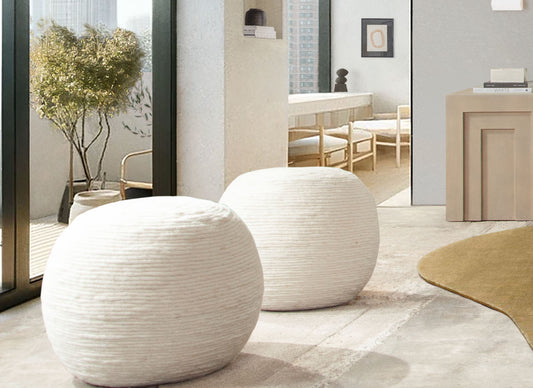 Wool Pouf